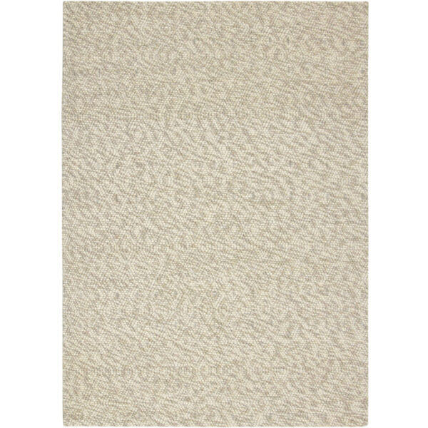 Modern Jaquard Woolen Beige Carpet