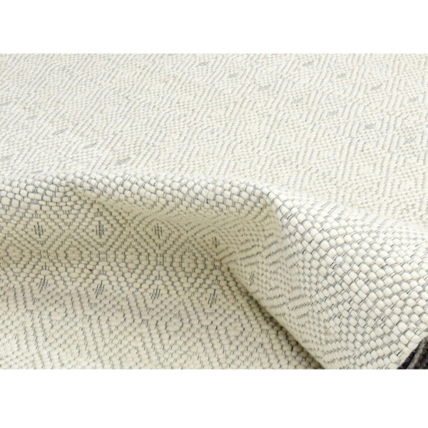 Modern Jaquard Woolen White Carpet