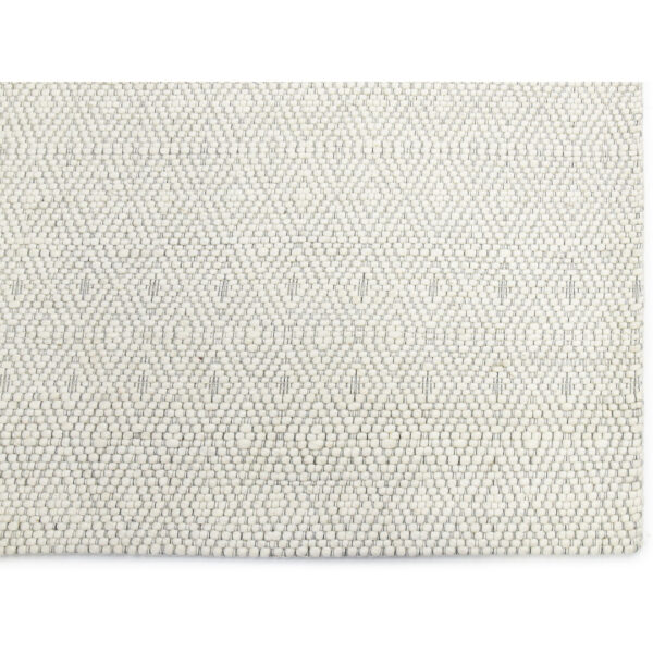 Modern Jaquard Woolen White Carpet