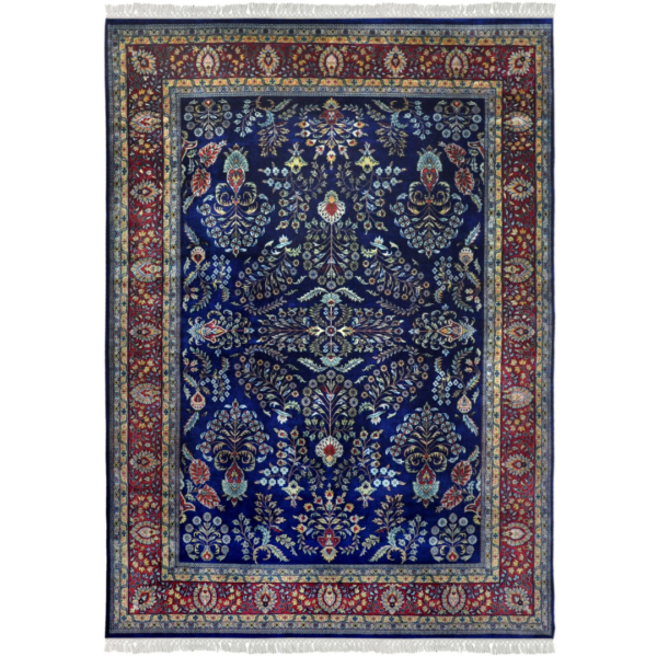 Sarough Rugs Blue Red Color