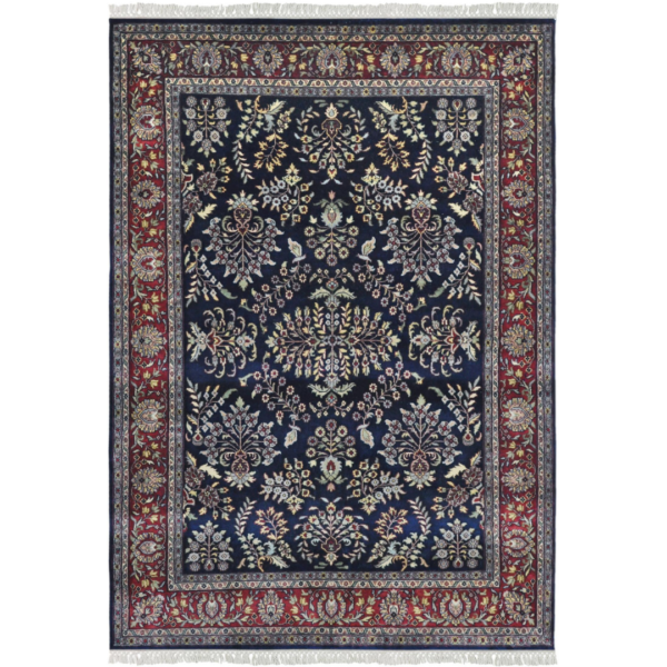 Sarough Rugs Blue Rust Color