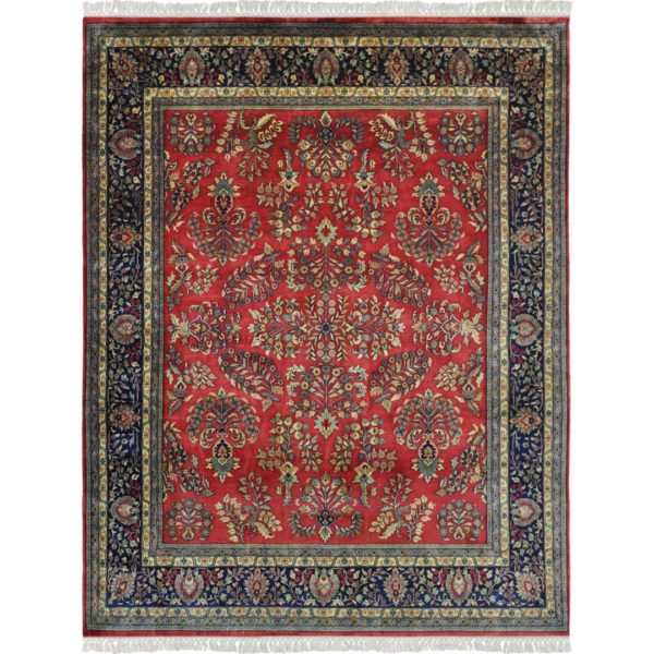 Sarough Rugs Red Blue Color