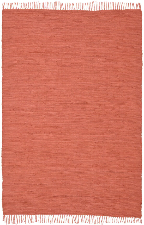 Handcrafted Montana Cotton Rugs Red Color