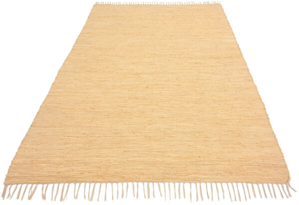 Handcrafted Montana Cotton Rugs Beige Color