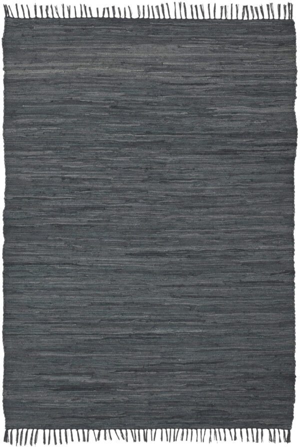 Handcrafted Montana Cotton Rugs Anthracite Color