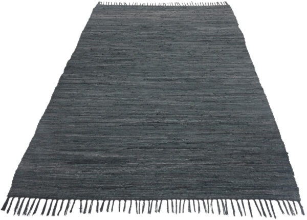 Handcrafted Montana Cotton Rugs Anthracite Color