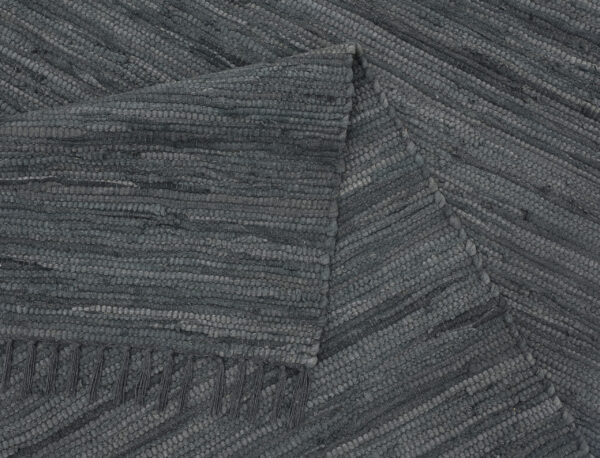 Handcrafted Montana Cotton Rugs Anthracite Color