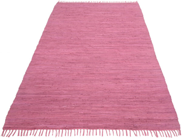 Handcrafted Montana Cotton Rugs Berry Color