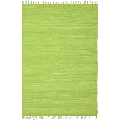 Handcrafted Montana Cotton Rugs Green Color